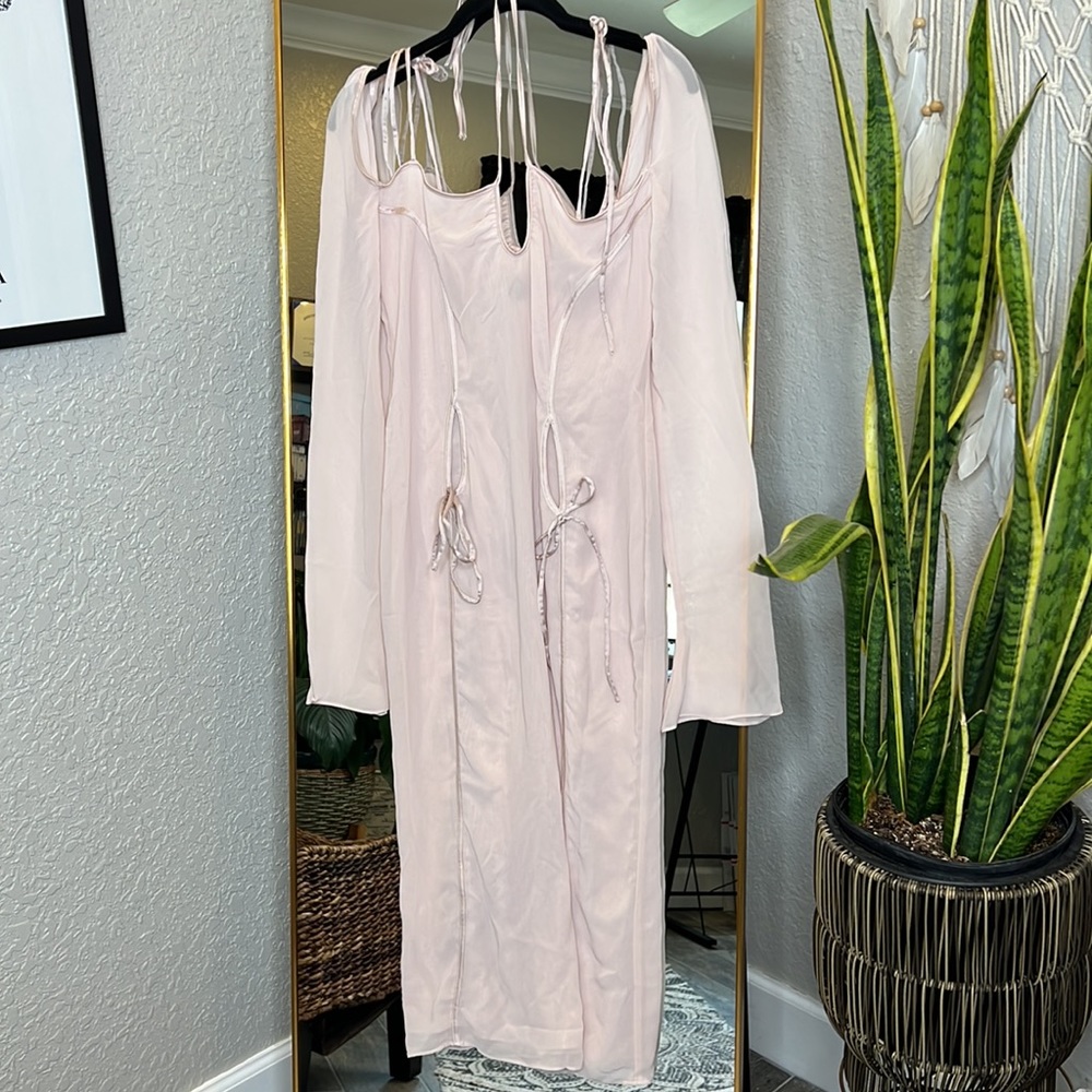 HOUSE OF CB 'Ophelia' Crystal Cutout Midi Dress NWOT - Picture 11 of 13